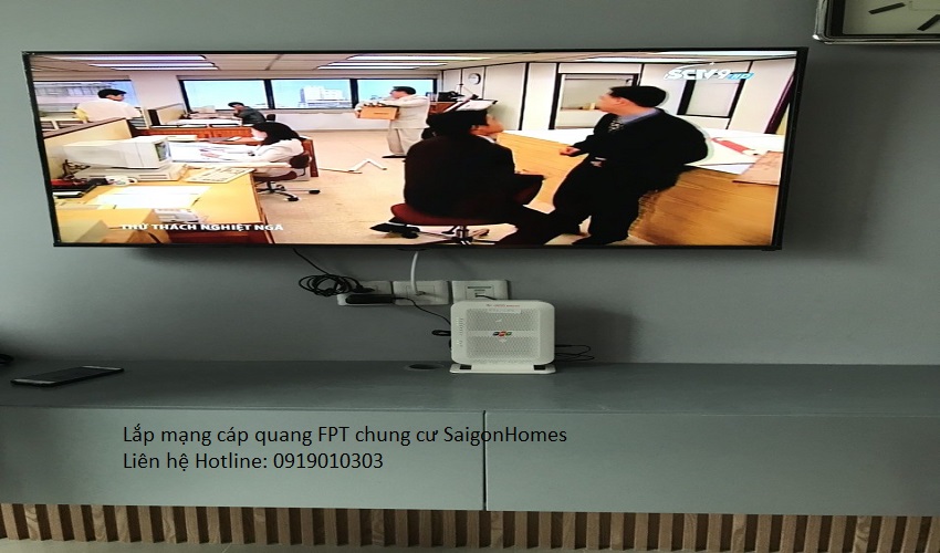 Lắp đặt mạng cáp quang FPT chung cư SaigonHomes khuyến mãi cực sốc, thủ tục đăng ký đơn giản, lắp đặt nhanh, cáp quang FPT tốc độ nhanh và ổn định. Quý khách vui lòng liên hệ Hotline 0919010303 để được tư vấn lắp đặt miễn phí.
